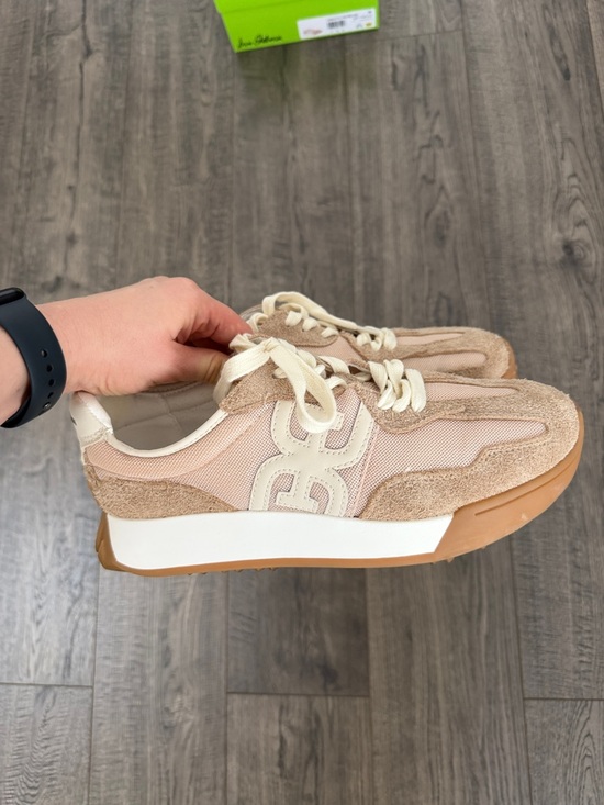 Sam Edelman Langley3 Beige/Tan Mash Suede Sneakers 8.5 M - Picture 9 of 12